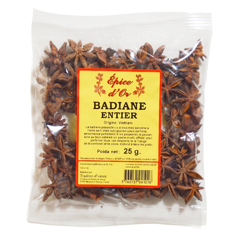 Emami Badiane Entière (Star Anise) 25g x 20 Pack – Épices Entières de Qualité Supérieure