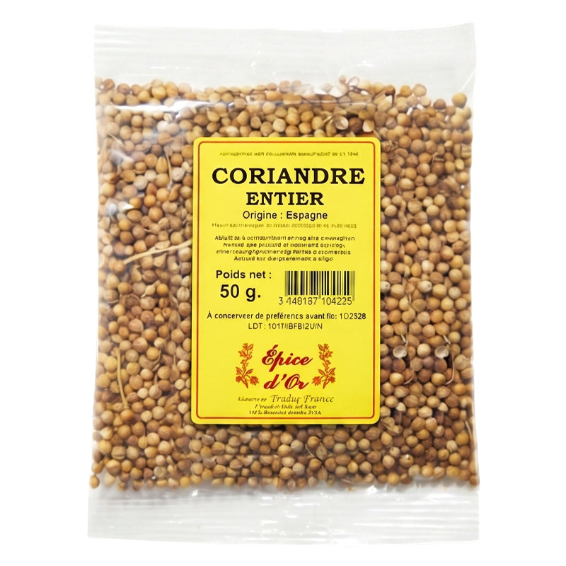 Epice d'Or Whole Coriander 50g x 20 Pack – Premium Coriander Seed Lot