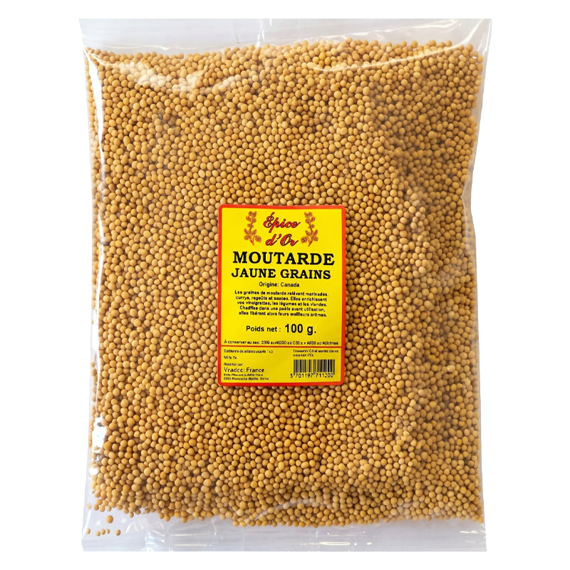 Yellow Mustard Seeds 100g x 20 Pack – Premium Quality Mustard Seeds