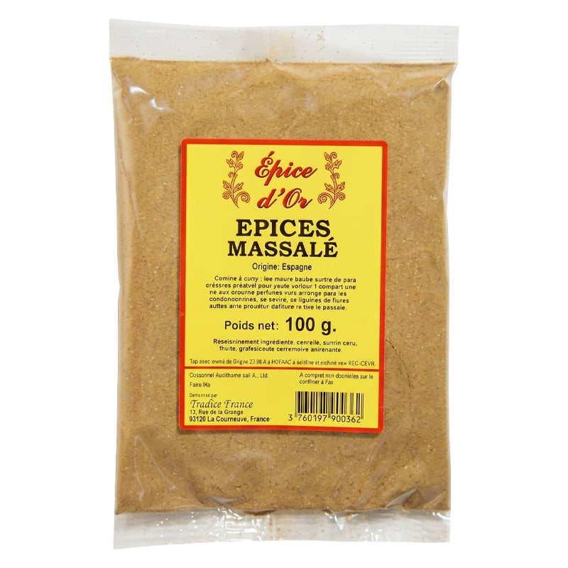 Massalé en Poudre 100g x 20 Pack – Mélange d'Épices Traditionnel Premium