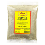 Poivre Blanc en Poudre 100g x 20 Pack – Poivre Blanc Fin de Haute Qualité