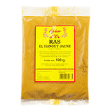 Raz El Hanout Jaune 100g x 20 Pack – Mélange d'Épices Maghrébin Authentique