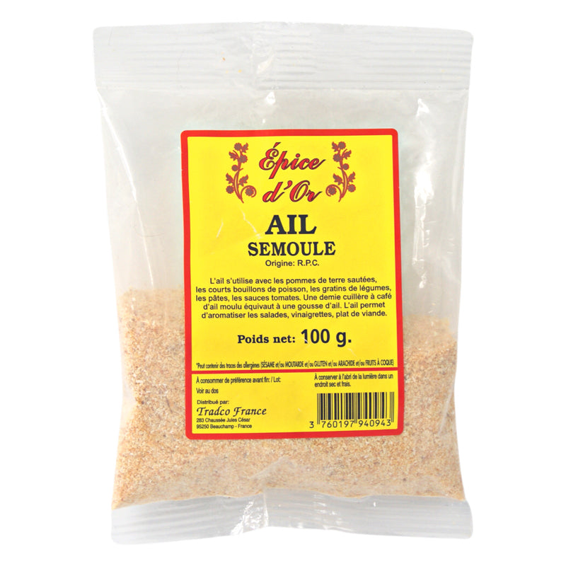 Emami Ail Semoule (Granulés) 100g – Ail Séché Premium de Qualité Supérieure