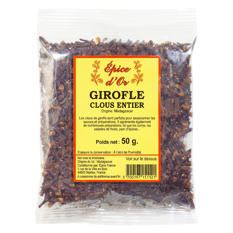Clous de Girofle Entiers 50g x 20 Pack – Épice Aromatique de Qualité Supérieure