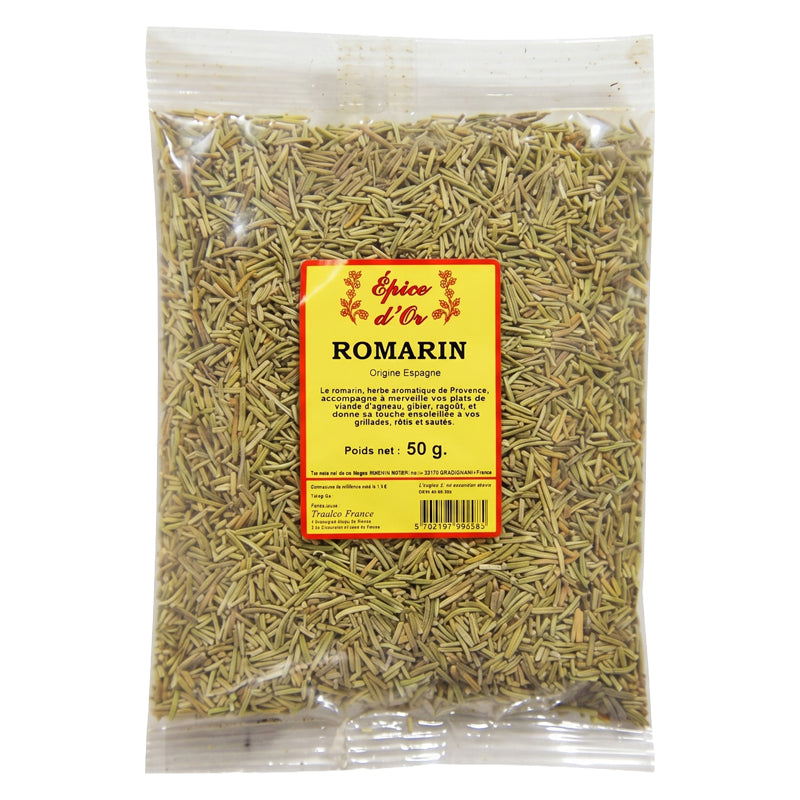 Epice d'Or Romarin (Feuilles Séchées) 50g x 20 Pack – Herbe Aromatique Premium
