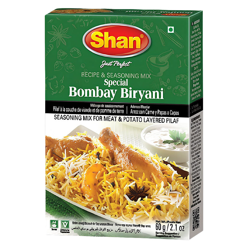 Shan Bombay Biryani 120g x 6 Pack – Premium Spice Mix for Biryani Rice
