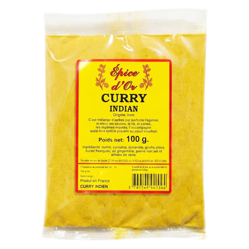 Epice d'Or Indian Curry 100g x 20 Pack – Premium Quality Curry Spice Blend