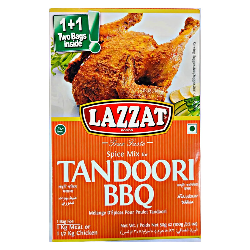 Tavaazo Tandoori BBQ 100g x 6 Pack – Mélange d'Épices pour Grillades au Tandoor