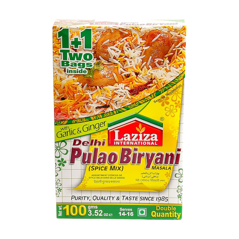 Tavaazo Pulao Biryani 100g x 6 Pack – Assaisonnement pour Riz Pulao et Biryani