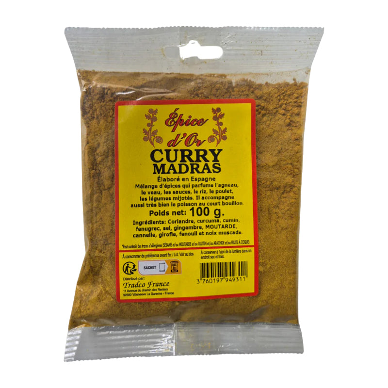 Shama Madras Curry Powder Mild 100g x 20 Pack – Poudre de Curry Doux Madras
