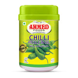 Ahmed Chilli Pickle (Piment Mariné) 1kg x 6 Pack – Condiment de Piment Fort Authentique