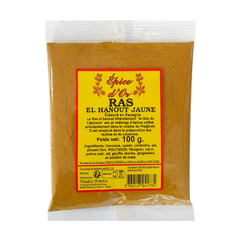 Yellow Ras El Hanout 100g – Authentic Traditional Maghrebi Spice Blend