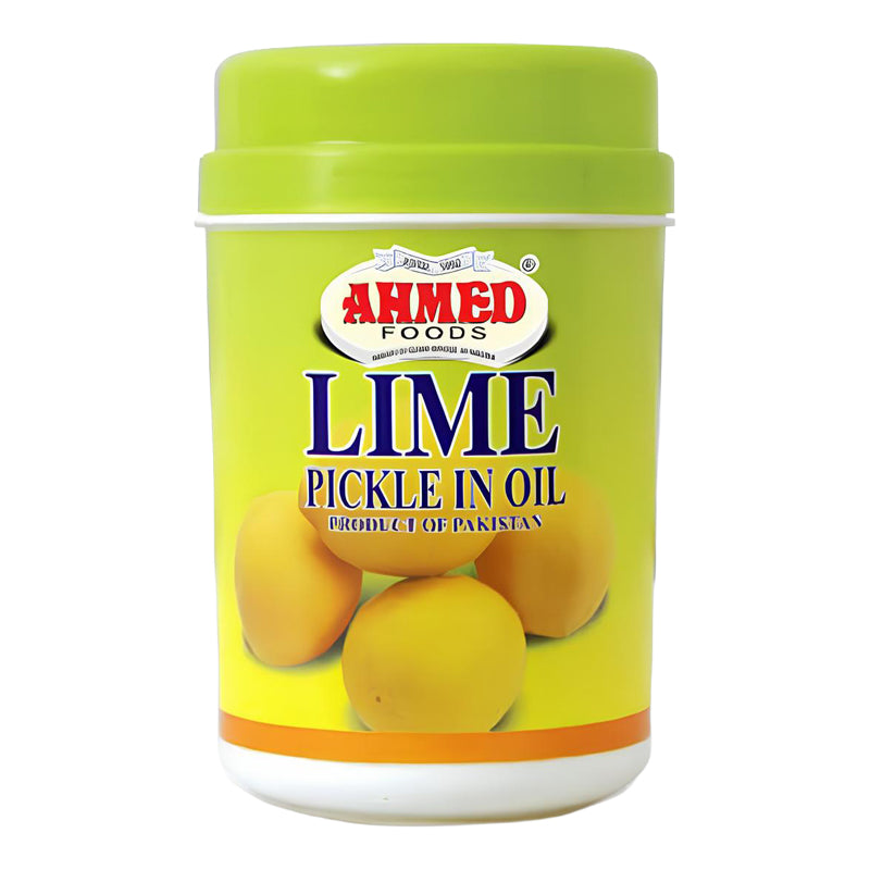 Ahmed Lime Pickle (Citron Vert Mariné) 1kg x 6 Pack – Condiment Traditionnel
