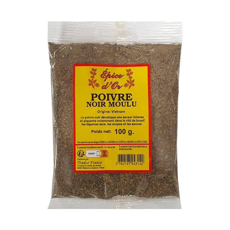 Black Pepper Powder 100g x 20 Pack – Premium Fine Black Pepper