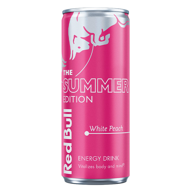 Red Bull Summer Edition White Peach Energy Drink Pack de 24 x 25CL