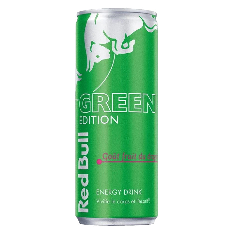 Red Bull Green Edition Dragon Fruit Energy Drink Pack de 24 x 25CL