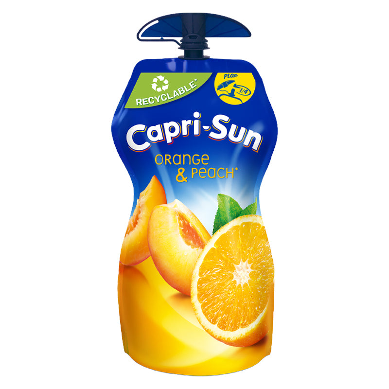 Capri Sun Maxi Orange & Peach Juice Drink Pack de 15 x 33CL