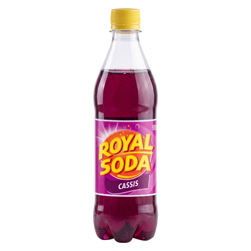 Royal Soda Cassis Boisson Gazeuse 50CL Pack de 8 x 50CL | Boissons Gazeuses