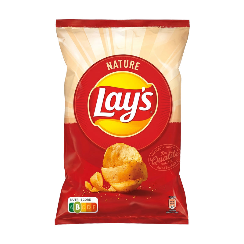 CHIPS LAYS NATURE 20 X 135G – Chips Nature Classiques en Carton Grossiste Snack Apéritif