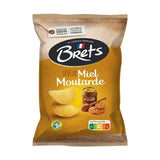 CHIPS BRET'S MIEL & MOUTARDE 125G X 10 – Chips Saveur Miel et Moutarde en Carton Grossiste Snack Apéritif