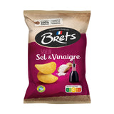 CHIPS BRET'S SEL & VINAIGRE 125G X 10 – Chips Saveur Sel et Vinaigre en Carton Grossiste Snack Apéritif