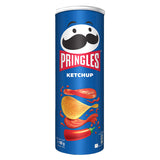 CHIPS PRINGLES KETCHUP 165G X 19 – Chips Saveur Ketchup Tomate en Carton Grossiste Snack Apéritif