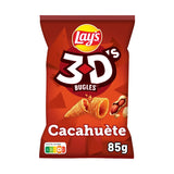 CHIPS LAYS 3D CACAUETE 85G X 15 – Chips 3D Saveur Cacahuète en Carton Grossiste Snack Apéritif