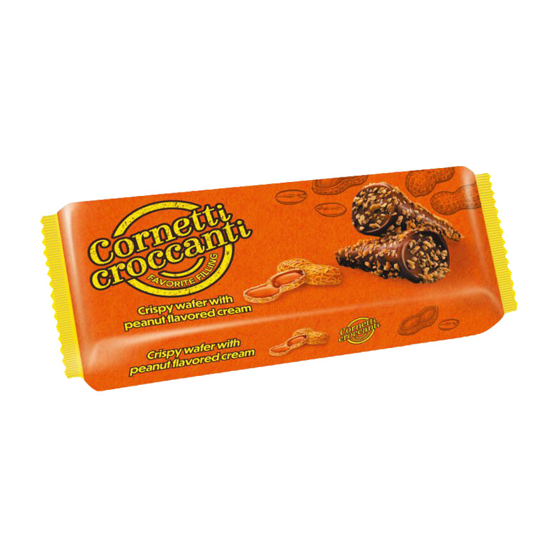 Cornetti Cacahuètes carton 24 – Croissants Fourrés aux Cacahuètes en Carton Grossiste Viennoiseries