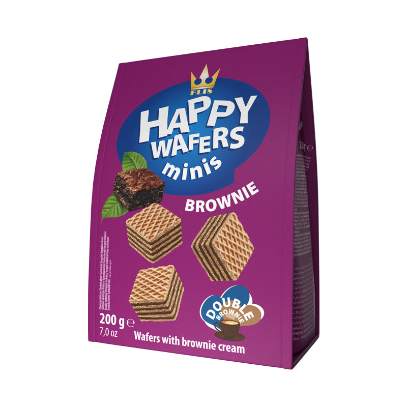 Sachet Gaufrettes Brownie carton 10 – Gaufrettes Saveur Brownie Chocolat en Carton Grossiste Biscuiterie