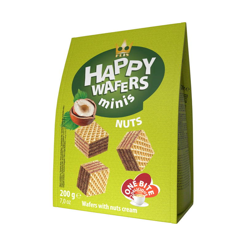 Sachet Gaufrettes Noisette carton 10 – Gaufrettes Saveur Noisette en Carton Grossiste Biscuiterie