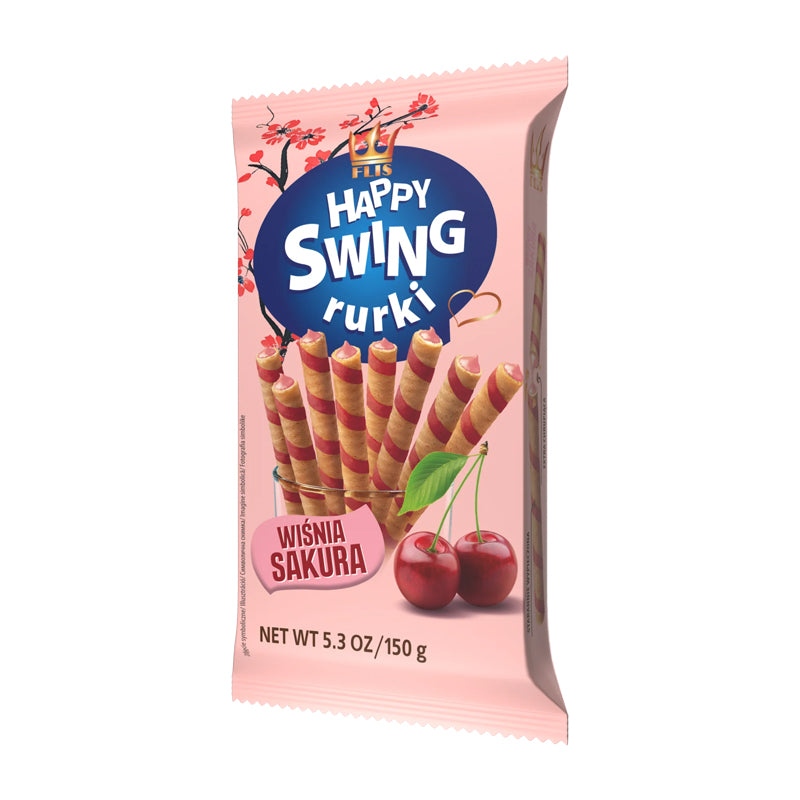 Happy Swing Sakura Cherry carton 16 – Snacks Gourmands Saveur Sakura Cherry en Carton Grossiste Confiseries