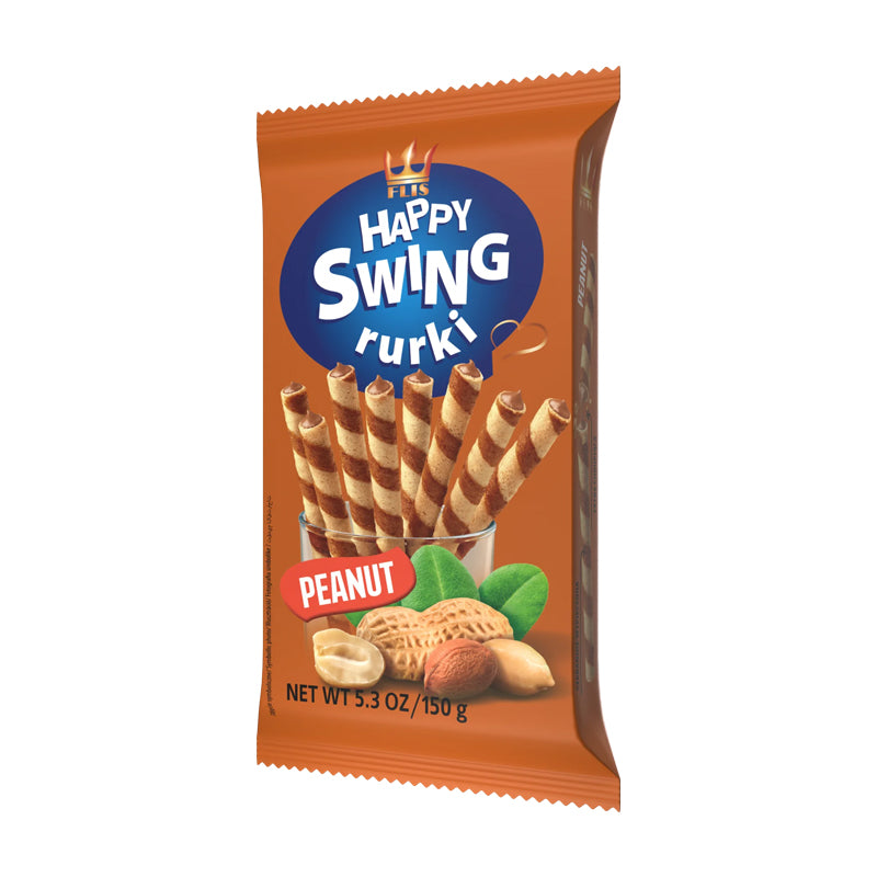 Happy Swing Peanut carton 16 – Snacks Gourmands Saveur Cacahuète en Carton Grossiste Confiseries