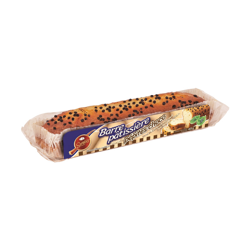 Barre pâtissière nature & pépites choco carton 12 – Barres Pâtissières Nature aux Pépites Chocolat en Carton Grossiste Pâtisserie