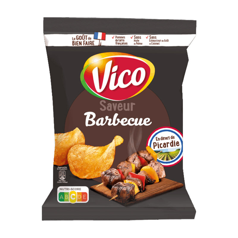 Vico Chips Barbecue – Chips Saveur Barbecue Fumé en Carton Grossiste Snack Apéritif