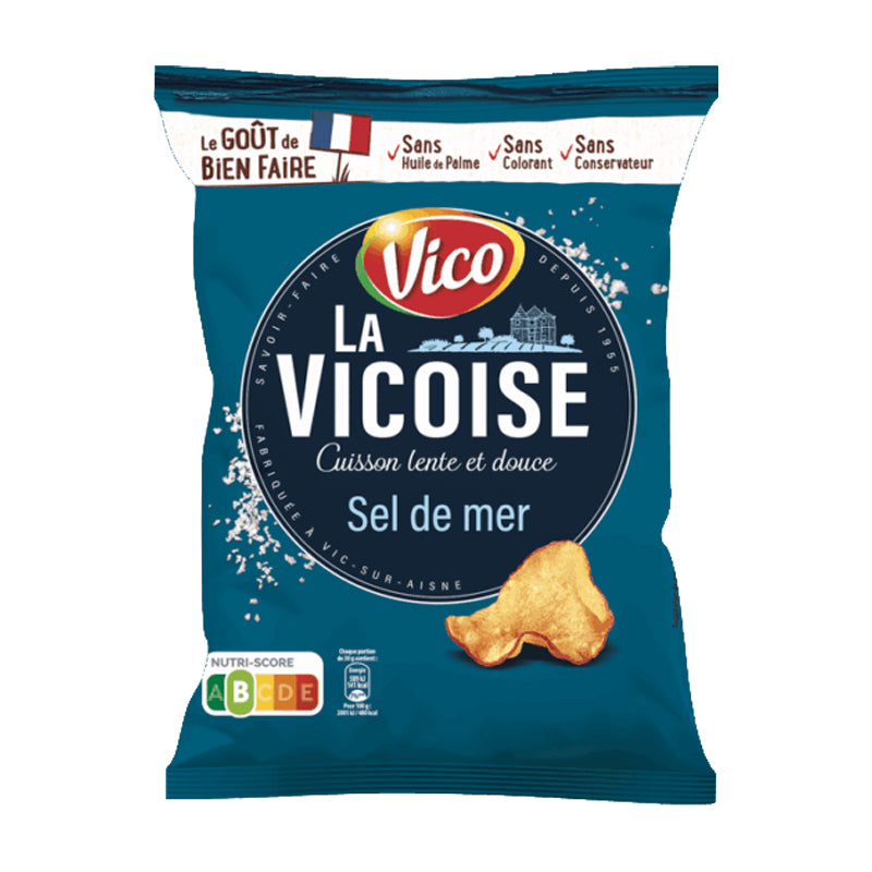 La Vicoise Sel de Mer – Chips Saveur Sel de Mer en Carton Grossiste Snack Apéritif
