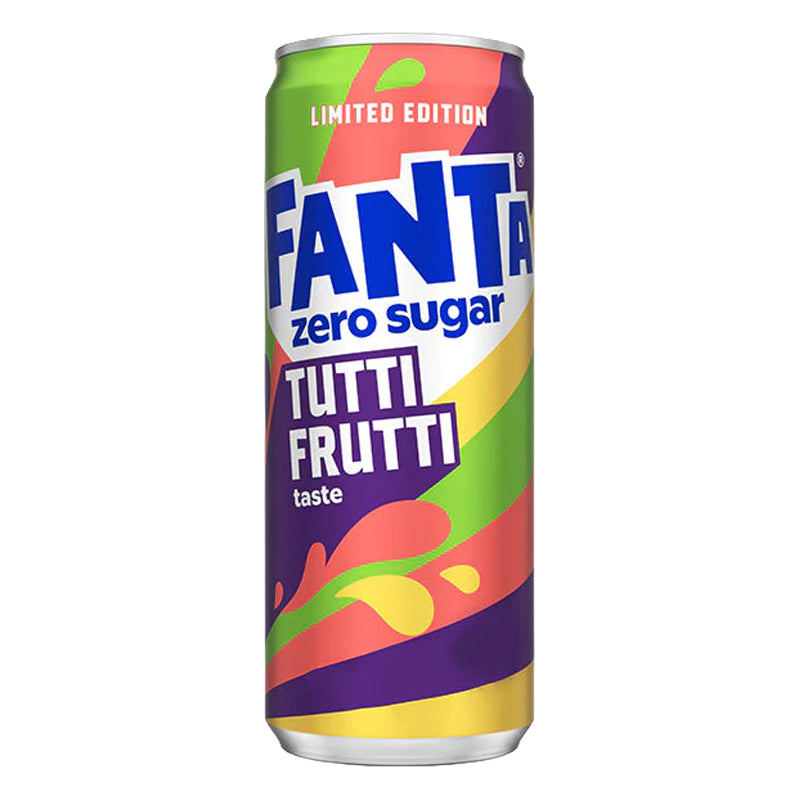 Fanta Fruity Slim 33cl x 24 – Boisson Gazeuse Saveur Fruité en Canette Slim Carton Grossiste Soft Drinks