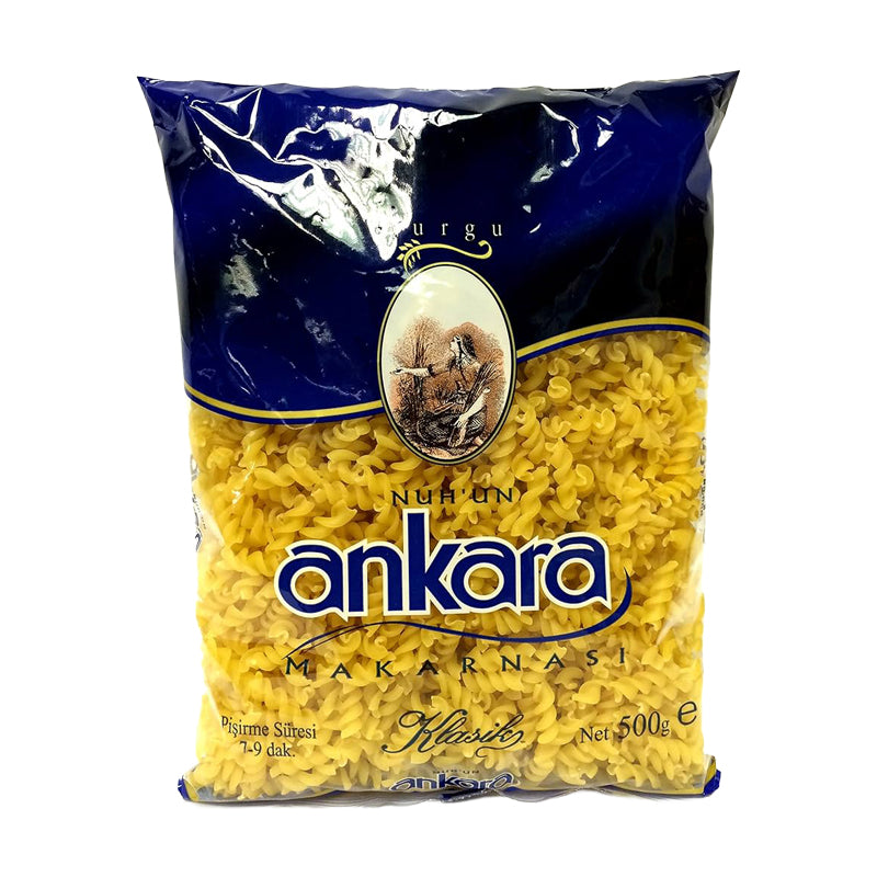 ANKARA Fusili Burgu Pasta 500g x 20 | Authentic Turkish Fusilli Pasta