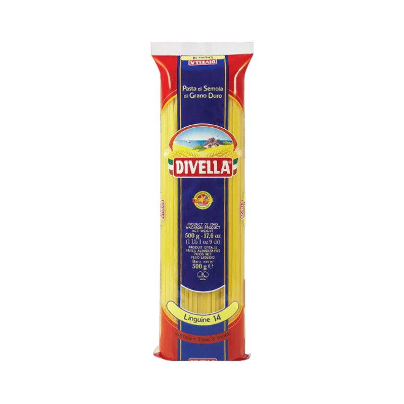 DIVELLA Linguine Pasta 500g x 36 | Authentic Italian Linguine Pasta