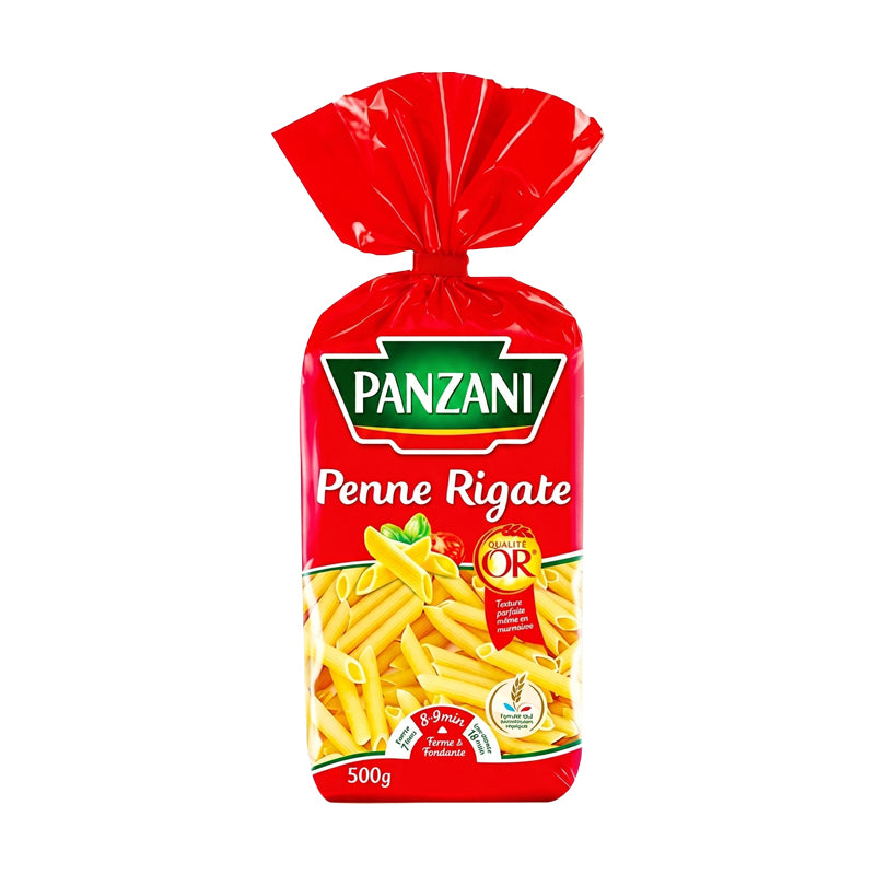 PANZANI Penne Rigate Pasta 500g x 12 | Authentic French Ridged Penne Pasta