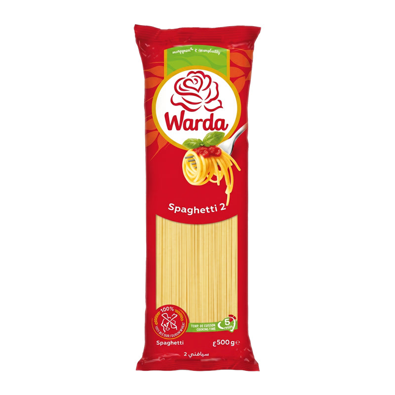 WARDA Spaghetti N°2 500g x 24 | Classic Spaghetti Pasta