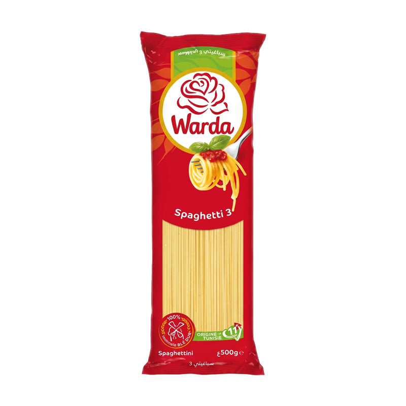 WARDA Spaghetti N°3 500g x 24 | Classic Spaghetti Pasta