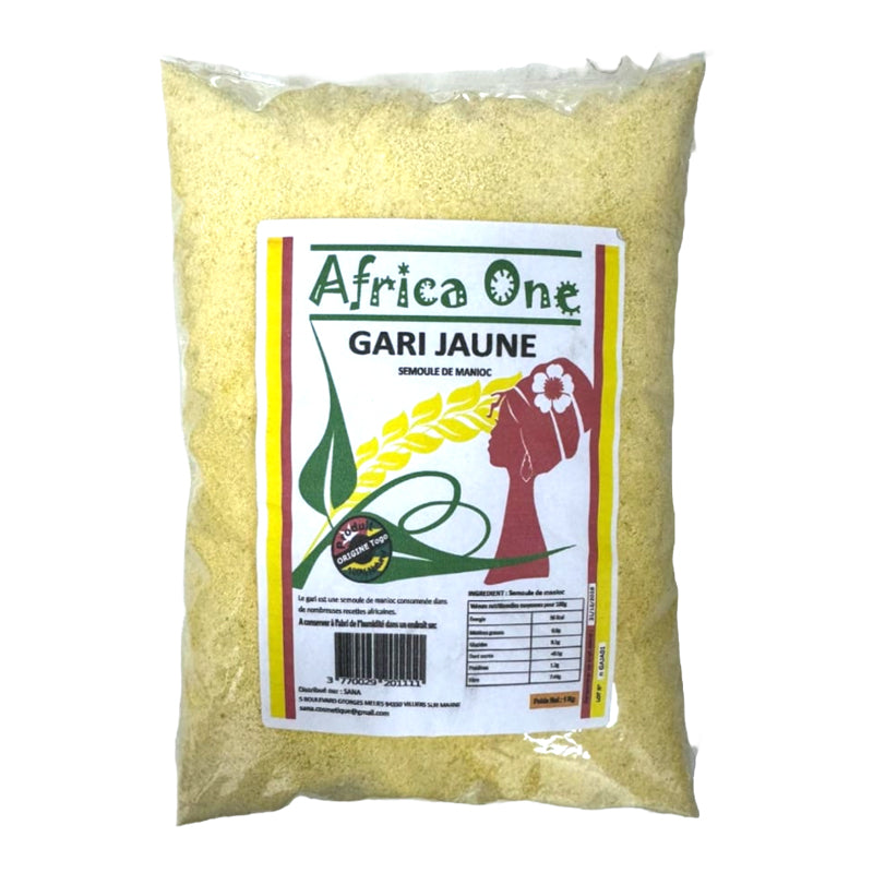 Gari Jaune 1kg x 12 (Lot de 12) – Gari Jaune Traditionnel