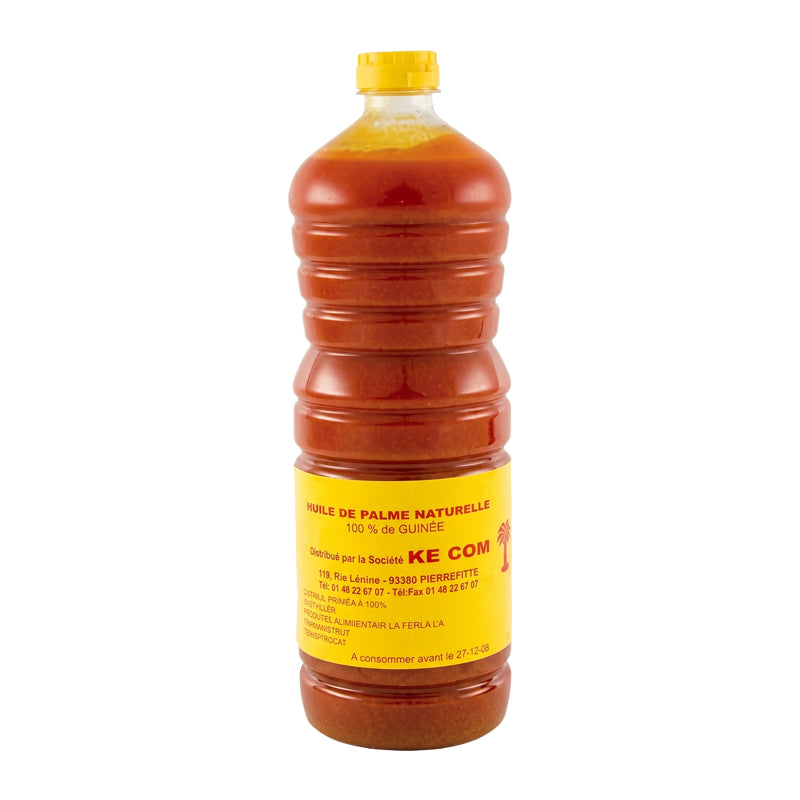 Huile de Palme KE COM 1L x 15 (Lot de 15) – Huile de Palme Rouge Traditionnelle