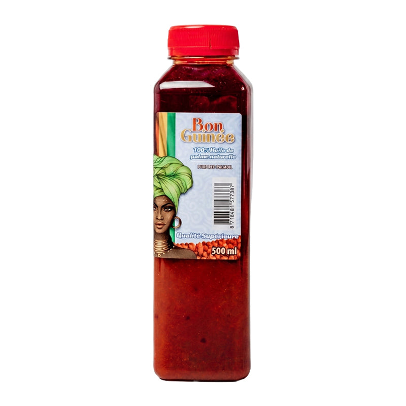 Huile de Palme Bon Guinée 500ml x 24 (Lot de 24) – Huile de Palme Rouge de Qualité