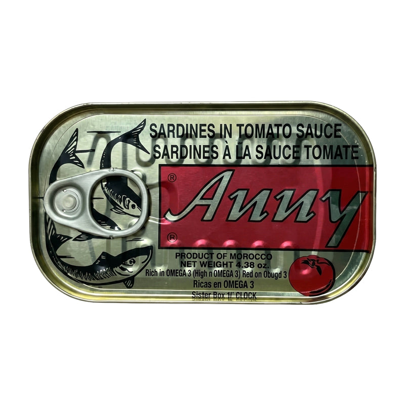 Sardines Anny Tomate 125g x 50 (Lot de 50) – Sardines à la Sauce Tomate