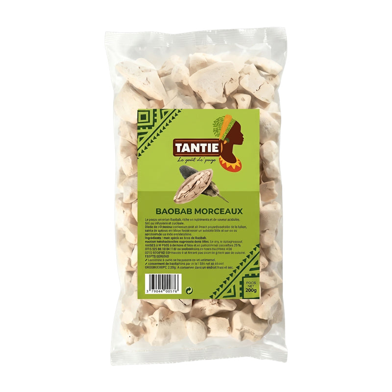 Baobab en Morceaux 200g x 5 (Lot de 5) – Fruit de Baobab Séché