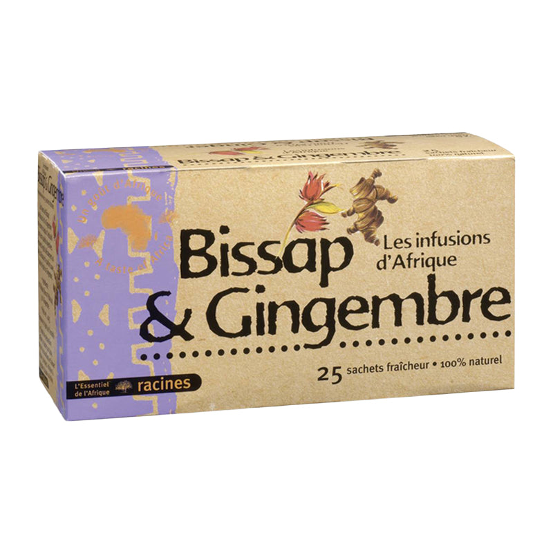 Infusion Racines Gingembre Bissap 25 sachets – Infusion Gingembre & Bissap