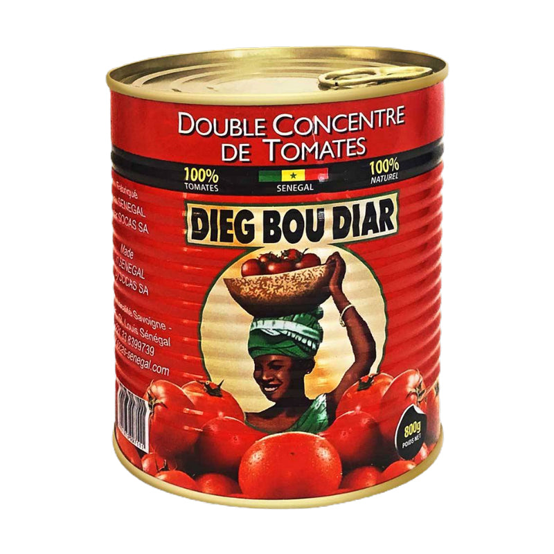 Double Concentré Tomate Dieg Bou Diar 800g x 12 – Concentré de Tomate Premium