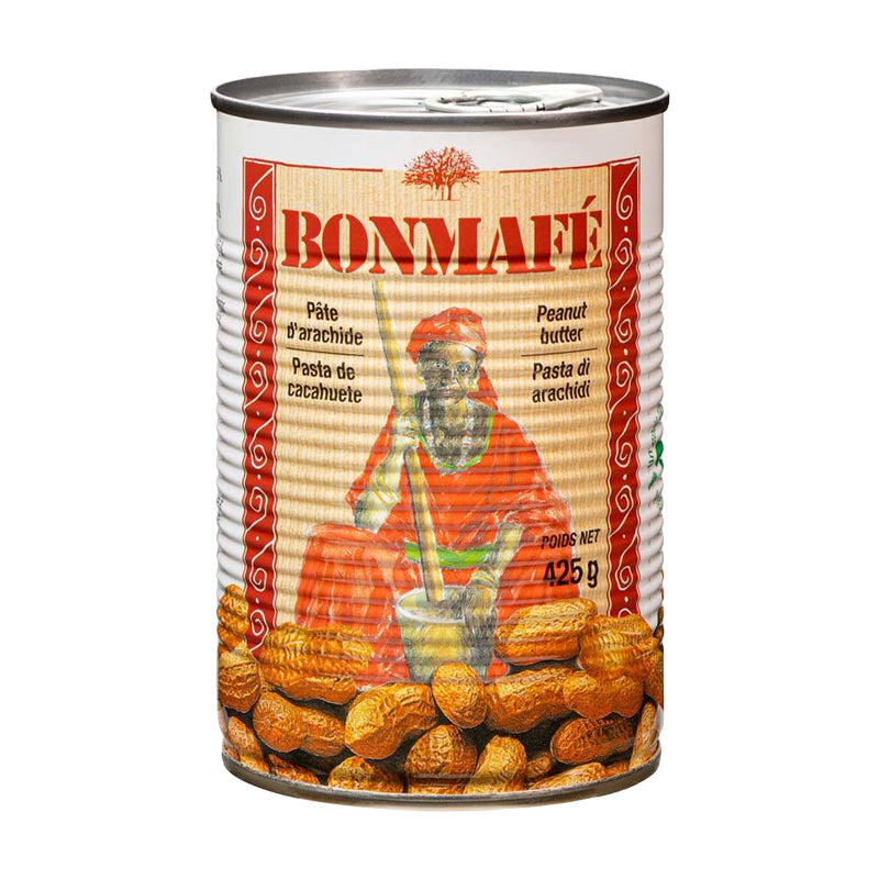 PATE ARACHIDE BONMAFE 425G X12 – Pâte d’Arachide Bonmafé