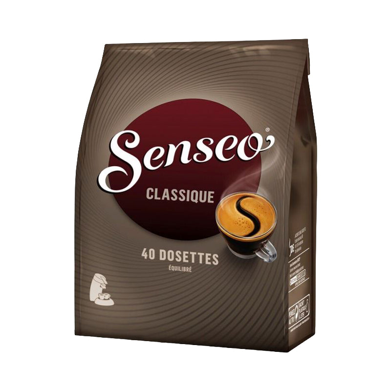 Café Senseo Classique 40 Dosettes (Lot de 10) – Café Doux et Équilibré pour Tous les Jours